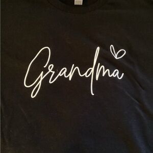 Black 'Grandma' Short Sleeve Tee